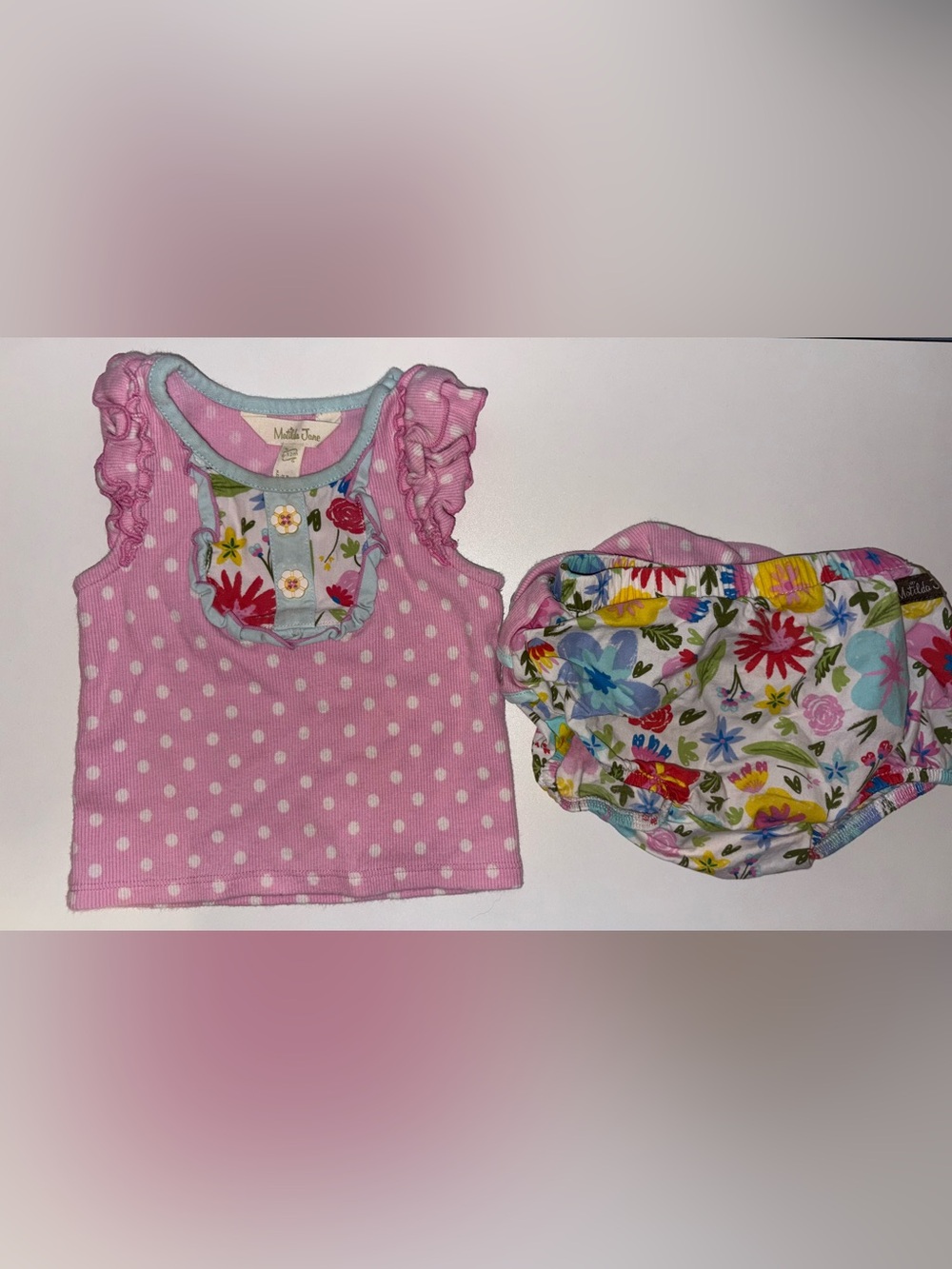 Matilda Jane Tank Top and Ruffle Bottom Outfit